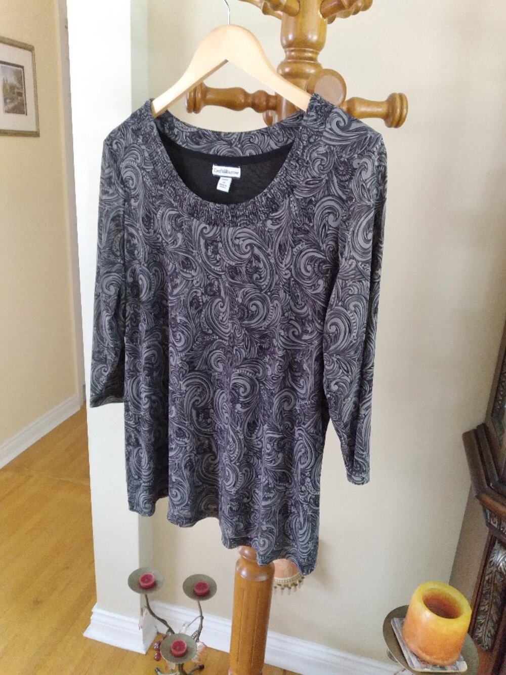 Elegant Classic Blouse, Croft & Barrow, Size - 1X
